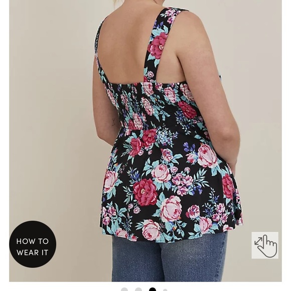 Torrid peplum a blouse - Picture 2 of 2